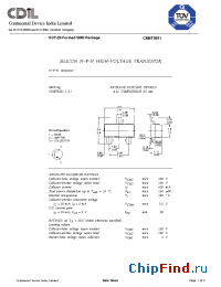 Datasheet CMBT5551 manufacturer CDIL