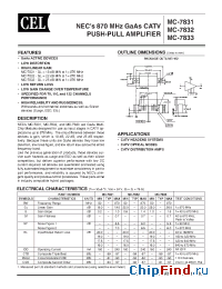 Datasheet MC-7832 manufacturer CEL