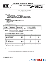 Datasheet NE3509M04 manufacturer CEL