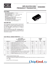 Datasheet NE663M04-T2-A manufacturer CEL