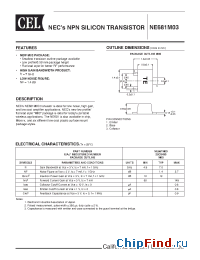 Datasheet NE681M03-T1-A manufacturer CEL