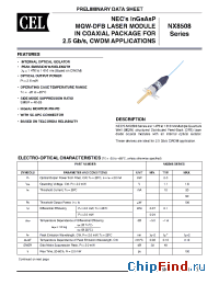 Datasheet NX8508BM51-CC-AZ manufacturer CEL