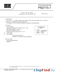 Datasheet PS2715-1 manufacturer CEL