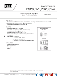 Datasheet PS2801-1-F3 manufacturer CEL