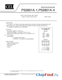 Datasheet PS2801A-1-V-F3 manufacturer CEL