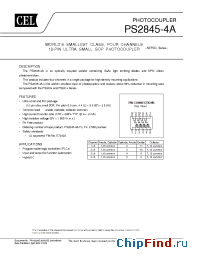 Datasheet PS2845-4A manufacturer CEL