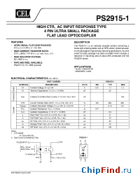 Datasheet PS2915-1-F4 manufacturer CEL