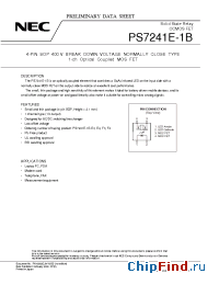 Datasheet PS7241E-1B-E4 manufacturer CEL