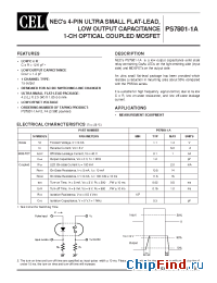 Datasheet PS7801-A-F3 manufacturer CEL