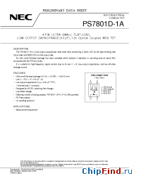 Datasheet PS7801D-1A-F3 manufacturer CEL