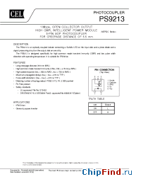 Datasheet PS9213-F3-A manufacturer CEL