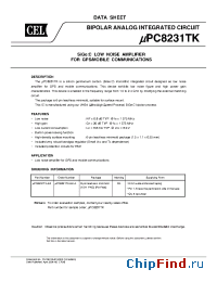 Datasheet UPC8231TK-E2-A manufacturer CEL