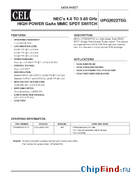 Datasheet UPG2022T5G-E1-A manufacturer CEL