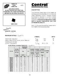 Datasheet 1SMB10A manufacturer Central