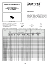 Datasheet BZX84C6V8 manufacturer Central