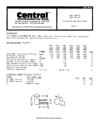 Datasheet CBR1-010 manufacturer Central