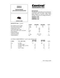 Datasheet CMHD457A manufacturer Central