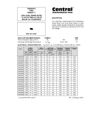 Datasheet CMHZ4692 manufacturer Central