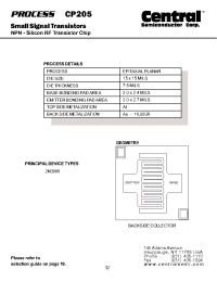 Datasheet CP205 manufacturer Central