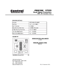 Datasheet CP229 manufacturer Central