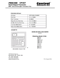 Datasheet CP307 manufacturer Central
