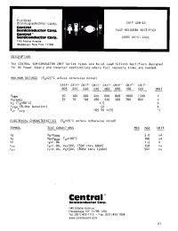 Datasheet CR1F-100 manufacturer Central