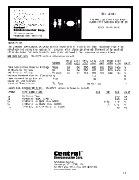 Datasheet cr1u-040 manufacturer Central