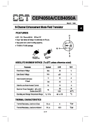 Datasheet CEB4050A manufacturer CET