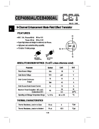 Datasheet CEB4060AL manufacturer CET