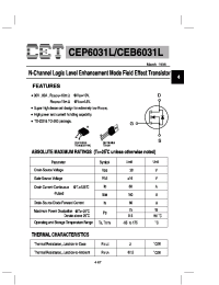 Datasheet CEB6031L manufacturer CET