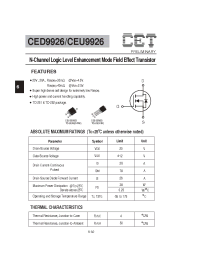 Datasheet CED9926 manufacturer CET