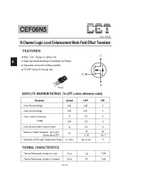 Datasheet CEF06N5 manufacturer CET