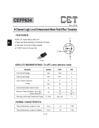 Datasheet CEFF634 manufacturer CET