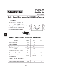 Datasheet CEG6946A manufacturer CET