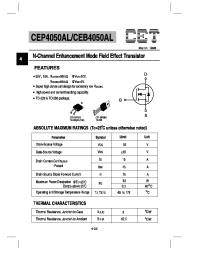 Datasheet CEP4050AL manufacturer CET