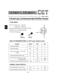 Datasheet CEU6031L manufacturer CET