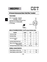Datasheet MECP01 manufacturer CET