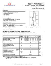 Datasheet 1N205G manufacturer Shanghai Lunsure