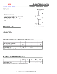 Datasheet 1N4730 manufacturer Shanghai Lunsure