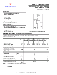 Datasheet 1N5392G manufacturer Shanghai Lunsure