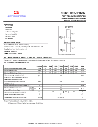 Datasheet FR301 manufacturer Shanghai Lunsure