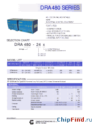 Datasheet DRA480 manufacturer Chinfa
