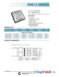 Datasheet FDD12-0512T4 manufacturer Chinfa