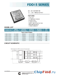 Datasheet FDD15-0512T3 manufacturer Chinfa