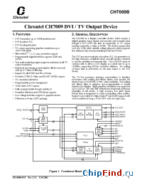 Datasheet CH7009 manufacturer Chrontel