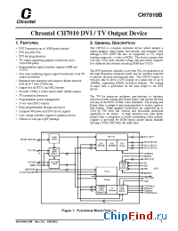 Datasheet CH7010A manufacturer Chrontel