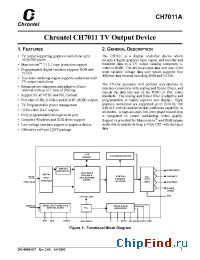 Datasheet CH7011A manufacturer Chrontel