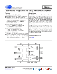 Datasheet CS3301-IS manufacturer Cirrus