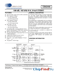 Datasheet CS42448-CQZ manufacturer Cirrus