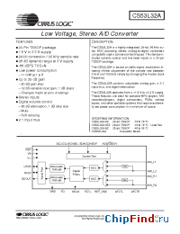 Datasheet CS53L32A-KZ manufacturer Cirrus